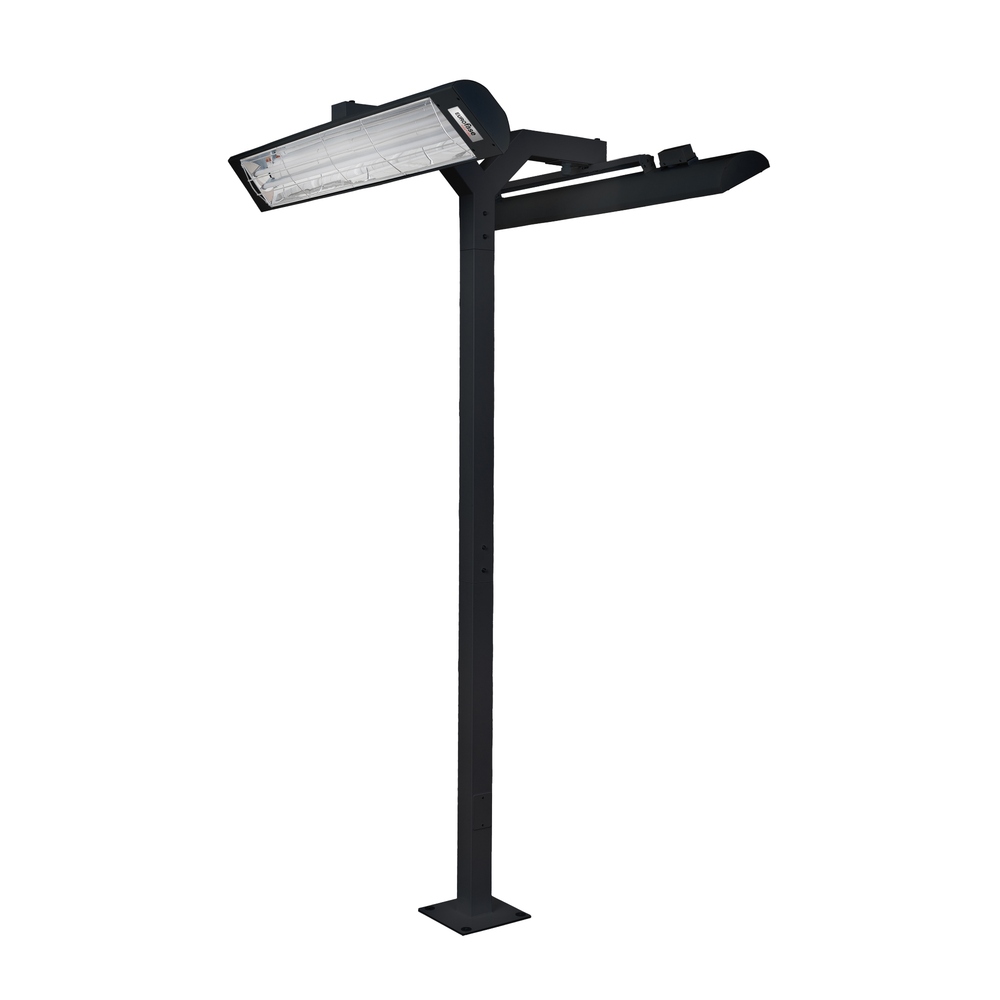 8FT POLE MOUNT,DOUBLE 39IN,BLK